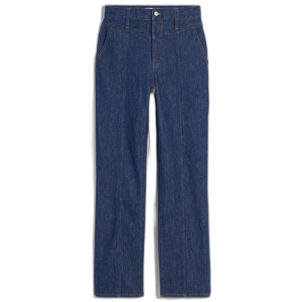 Madewell The Perfect Vintage Straight Jean Greenhaven Wash Seamed Version Sz 27